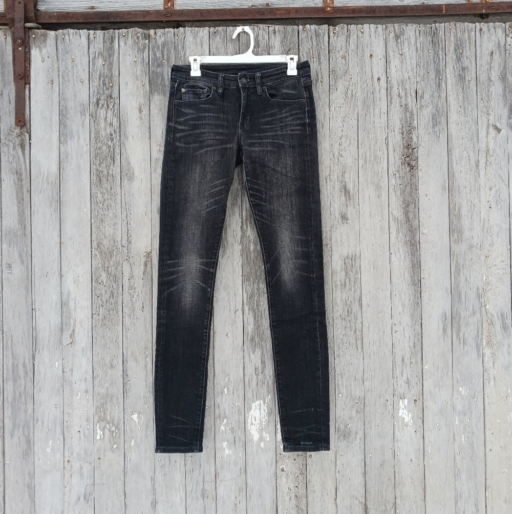Denim & Supply Ralph Lauren Skinny Jeans Womens 27x33 Black Stretch Low Rise